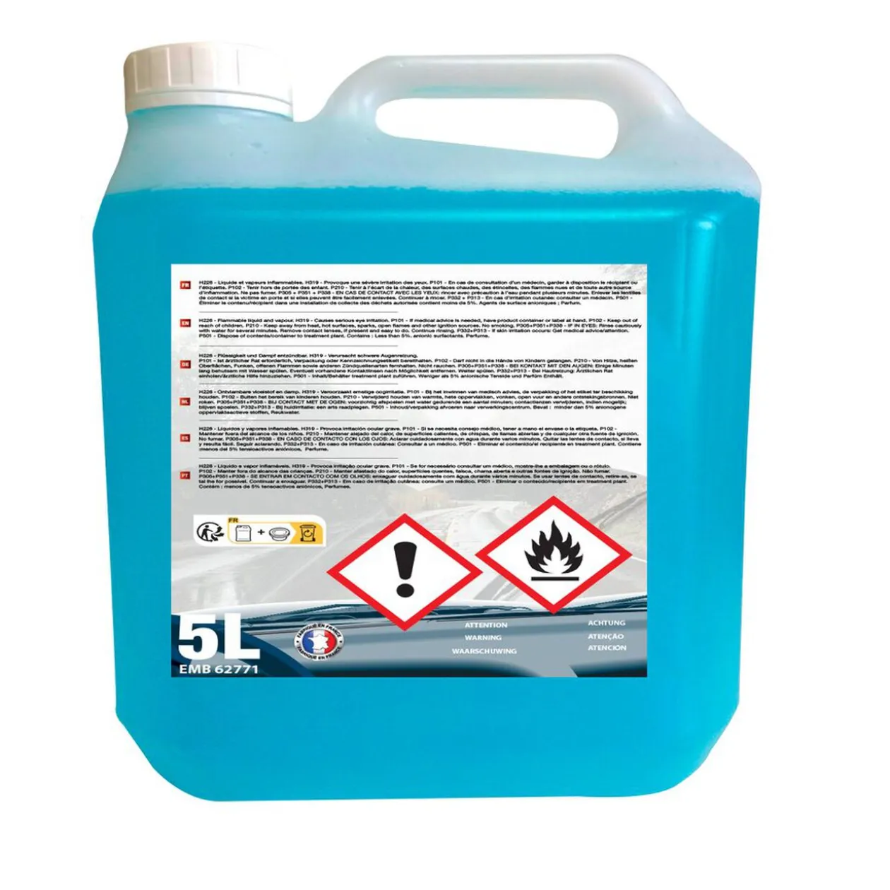 Lave glace hiver -10°C 5L