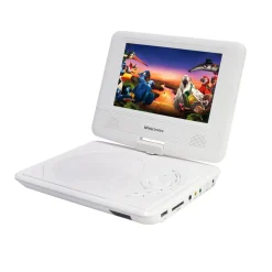 Lecteur DVD portable blanc 7 pouces