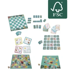 Les jeux des Petits Génies 4 plateaux en bois