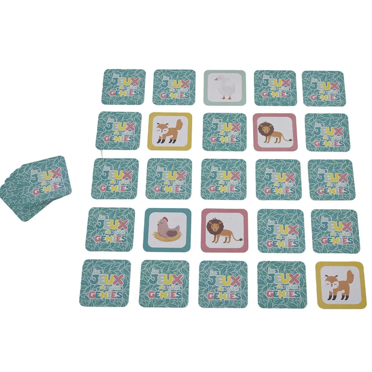 Les jeux des Petits Génies 4 plateaux en bois