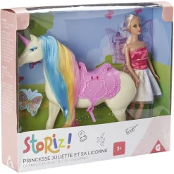 Licorne arc en ciel et sa poupée féerique