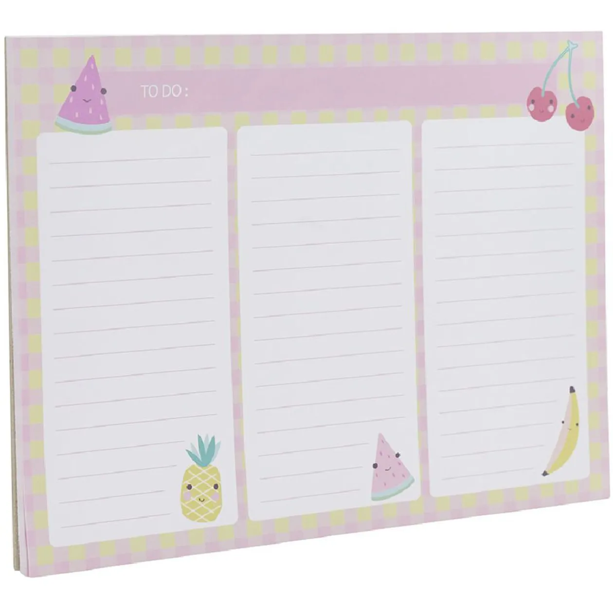 Liste to do A4 thème fruit 120 pages