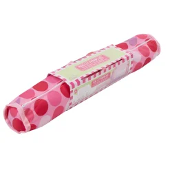 Lit parapluie pliable pour poupon motif rond rose