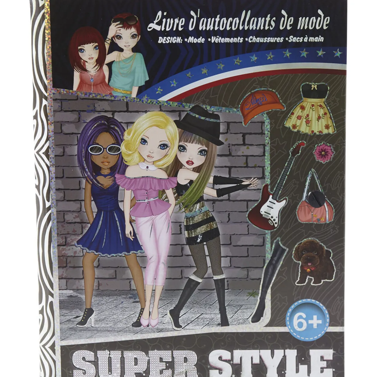 Livre d autocollants de mode