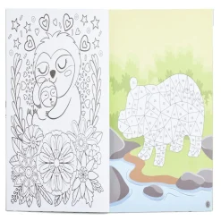 Livre de coloriage et stickers - 12 pages