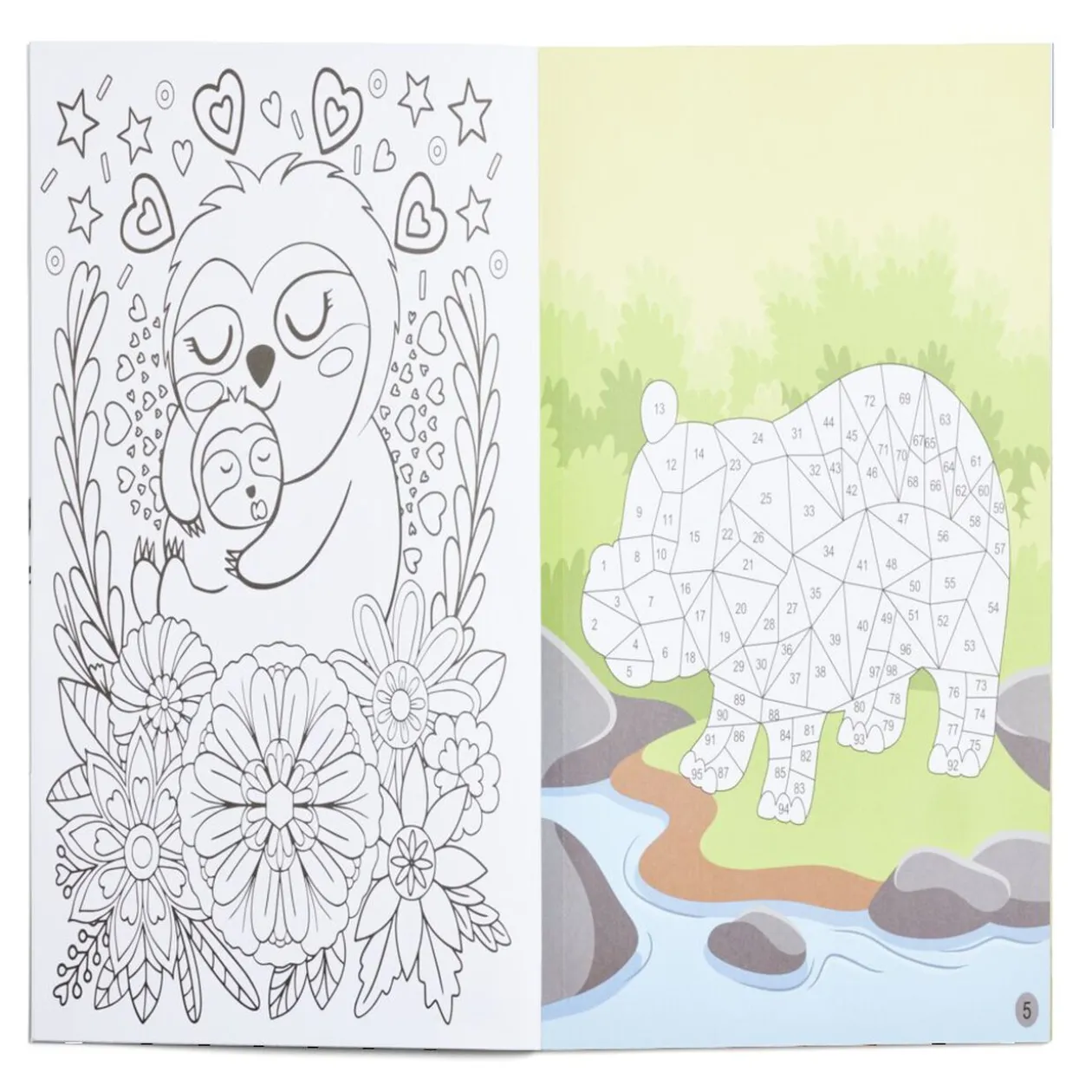 Livre de coloriage et stickers - 12 pages