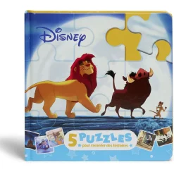 Livre Puzzle Disney - 5 puzzles 9 pièces