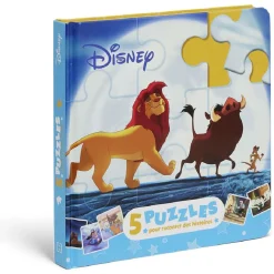 Livre Puzzle Disney - 5 puzzles 9 pièces