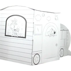 Locomotive en carton à colorier