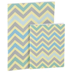Lot 2 cahiers A5 + A4 imprimé zig zag