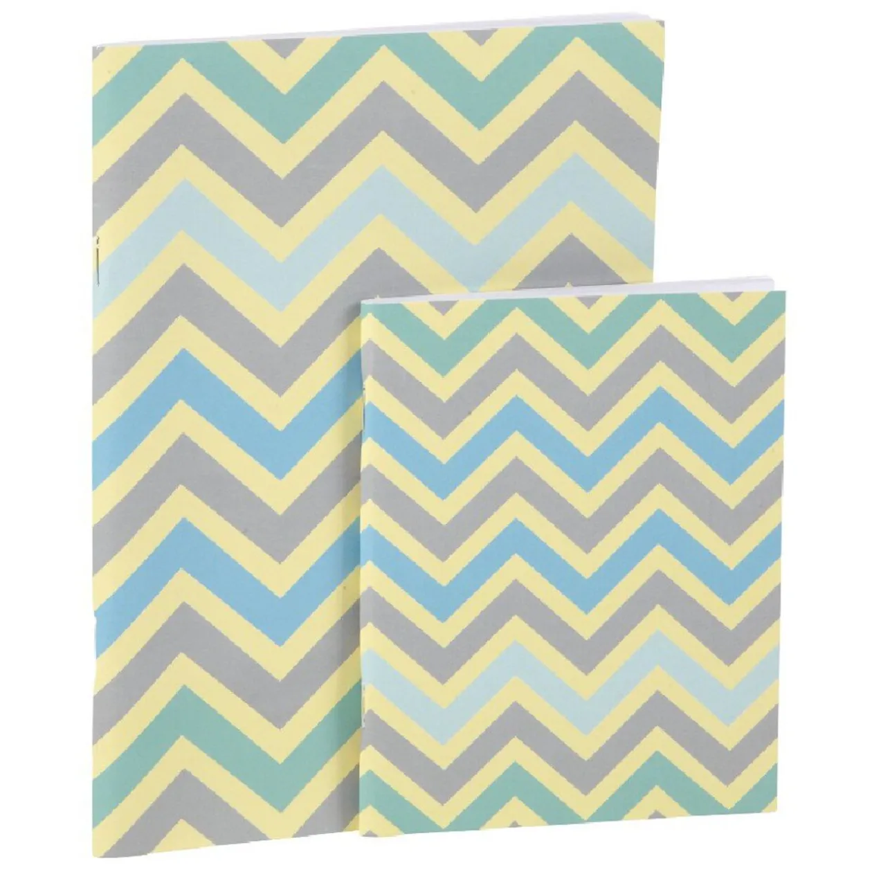Lot 2 cahiers A5 + A4 imprimé zig zag