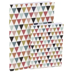Lot 2 cahiers A5 + A4 imprimé zig zag