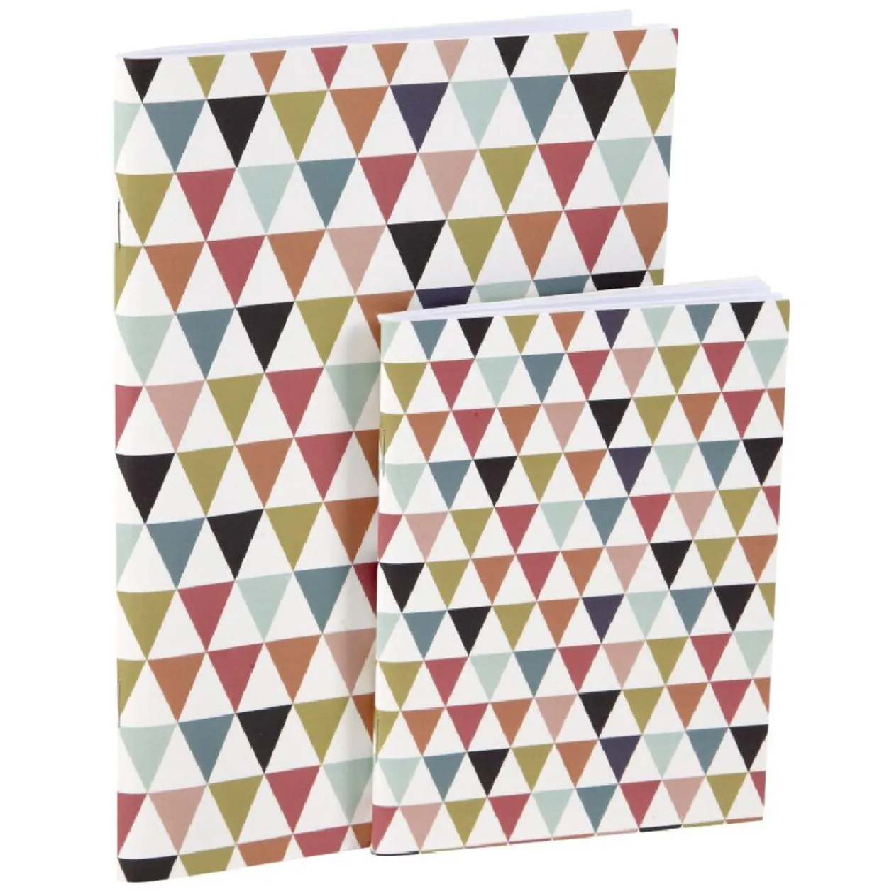 Lot 2 cahiers A5 + A4 imprimé zig zag