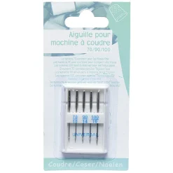 Lot de 5 aiguilles pour machine à coudre