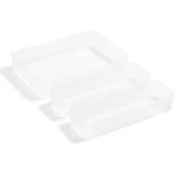 Lot de 3 boîtes de rangement pour tiroirs