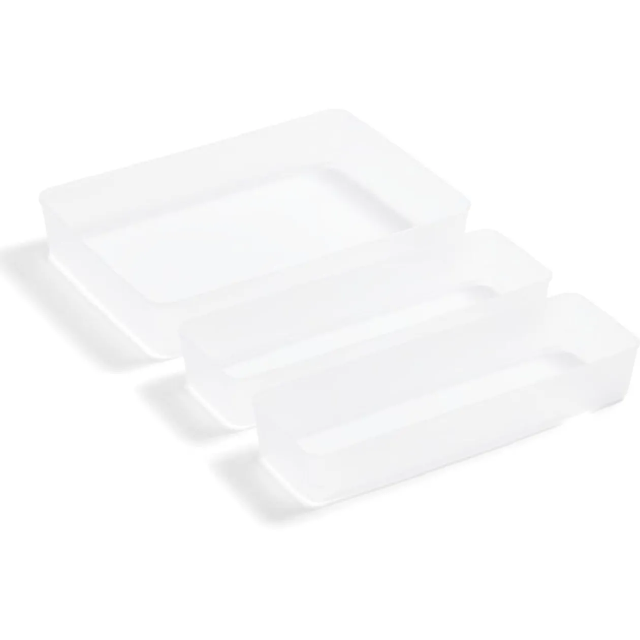 Lot de 3 boîtes de rangement pour tiroirs