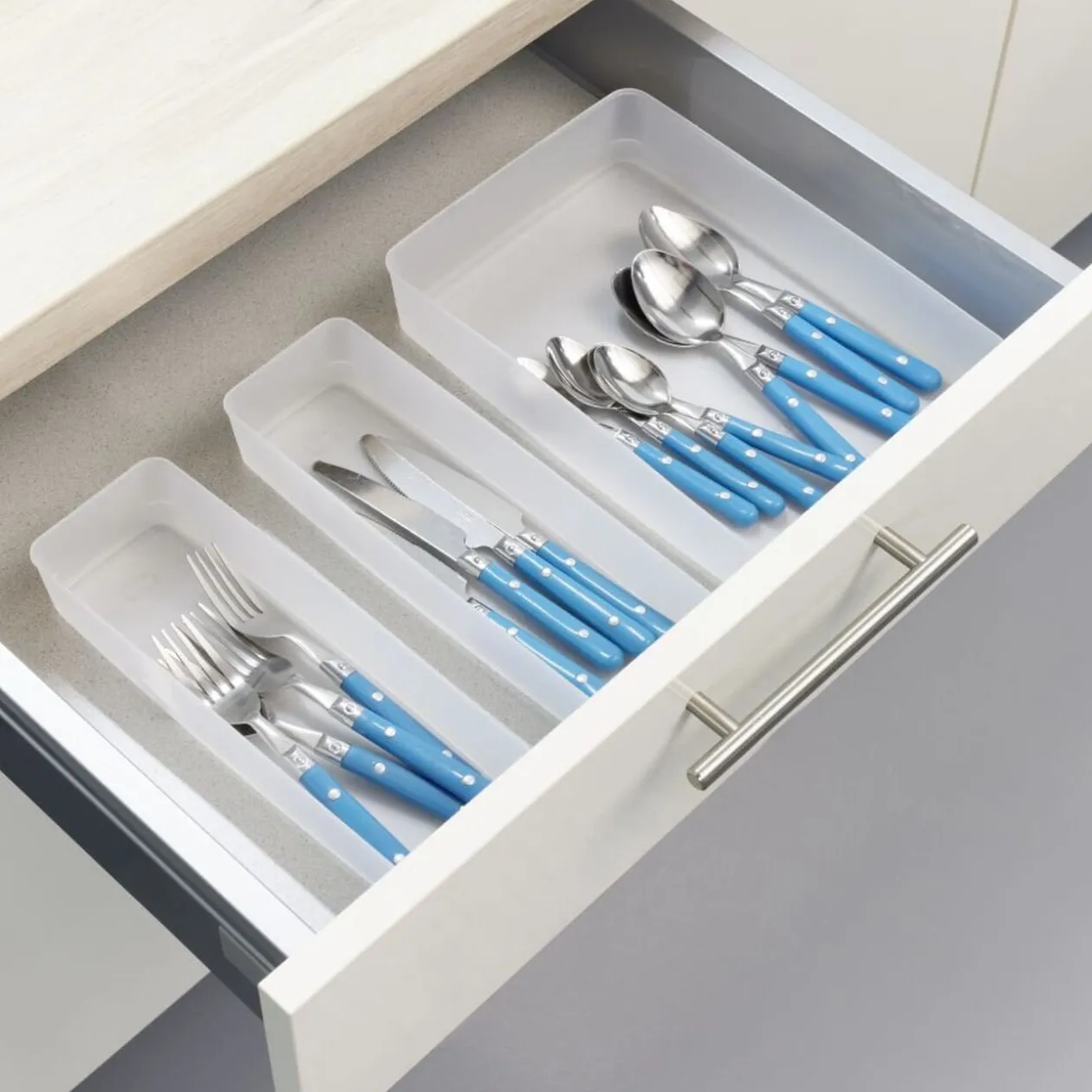 Lot de 3 boîtes de rangement pour tiroirs