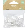 Lot de 100 boutons blanc