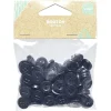 Lot de 100 boutons noirs