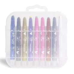 Lot de 18 crayons twistables multicolore