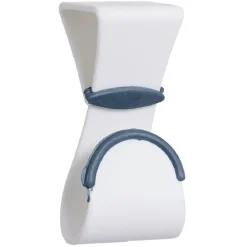 Lot de 3 crochets pour dessus de porte blanc