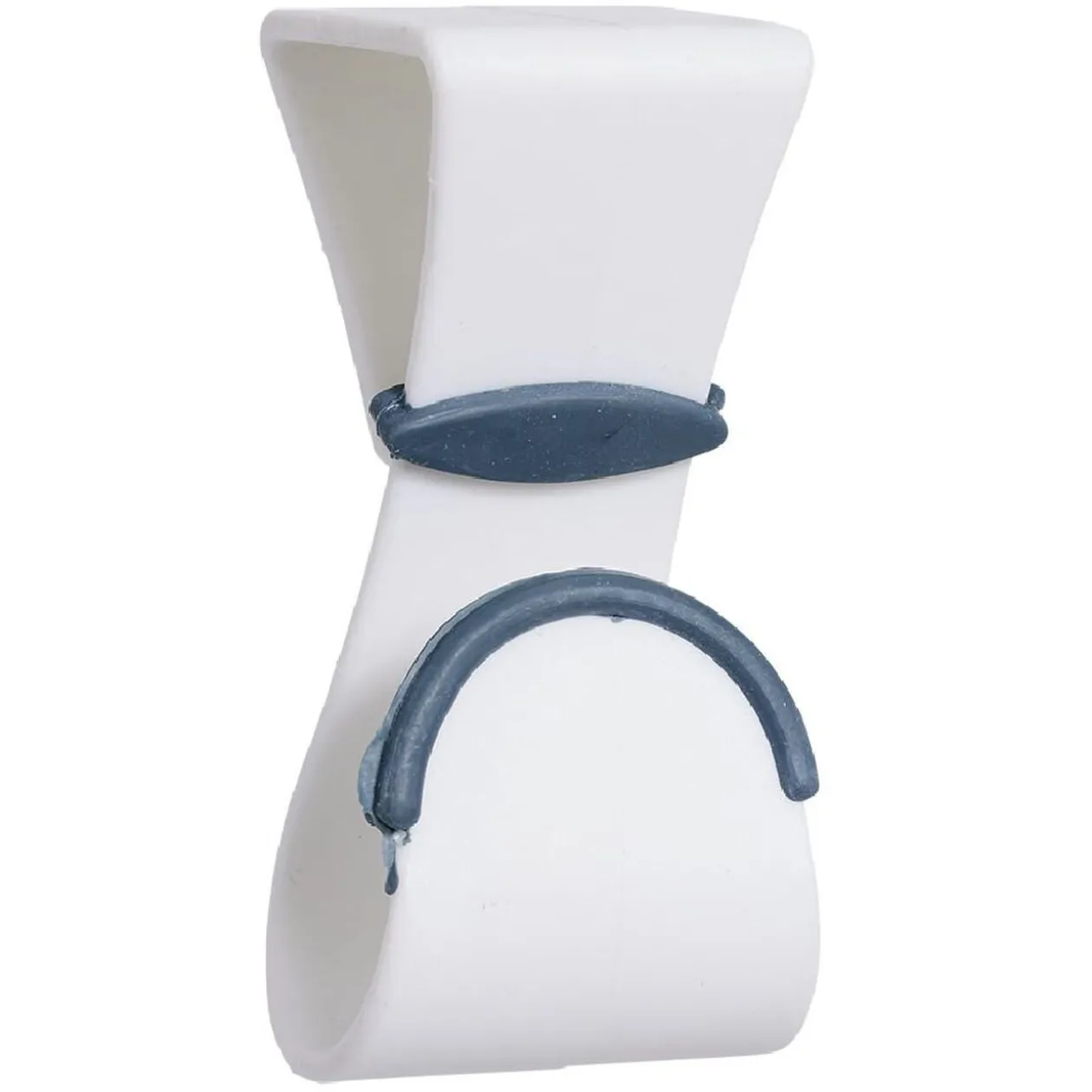 Lot de 3 crochets pour dessus de porte blanc