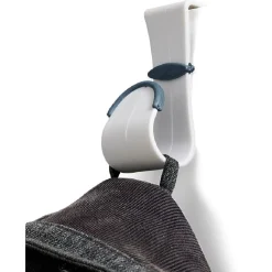 Lot de 3 crochets pour dessus de porte blanc