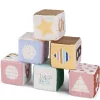 Lot de 6 cubes d'éveil en tissu