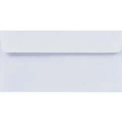 Lot de 50 enveloppes blanches avec bande auto-adhésive 11x22cm