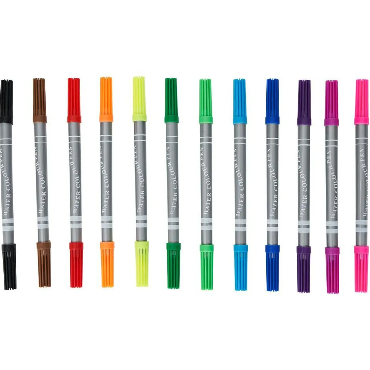 Lot de 12 feutres double pointe