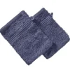 Lot de 2 gants 16x21cm coton bleu marine