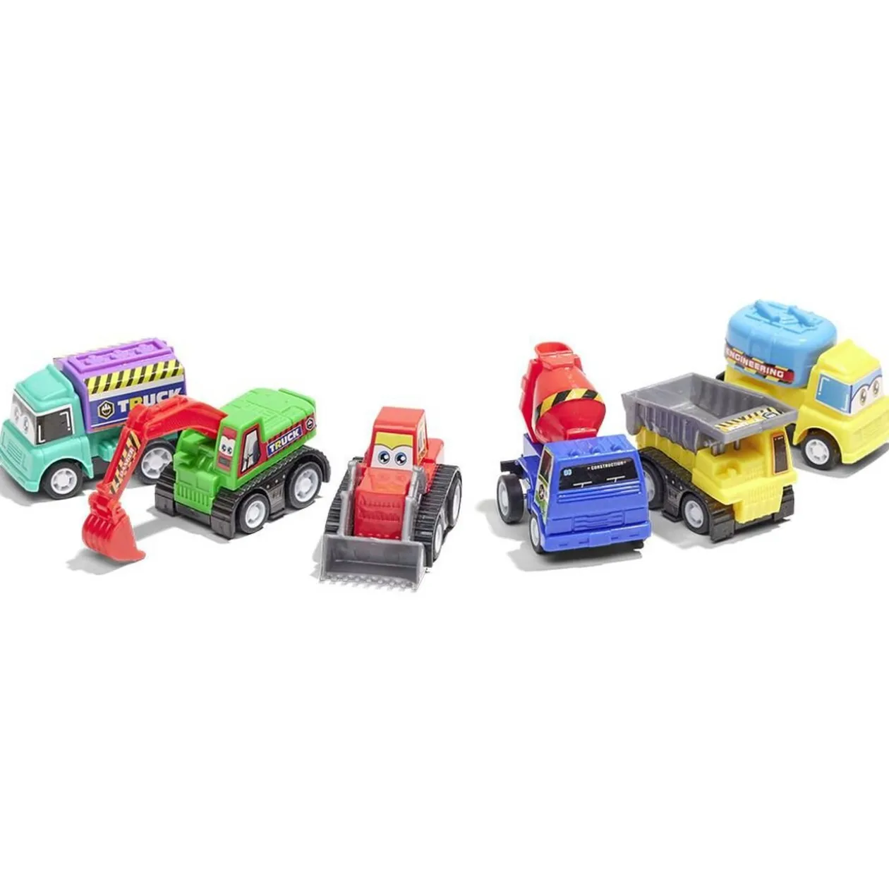 Lot de 6 jouets véhicules de chantier