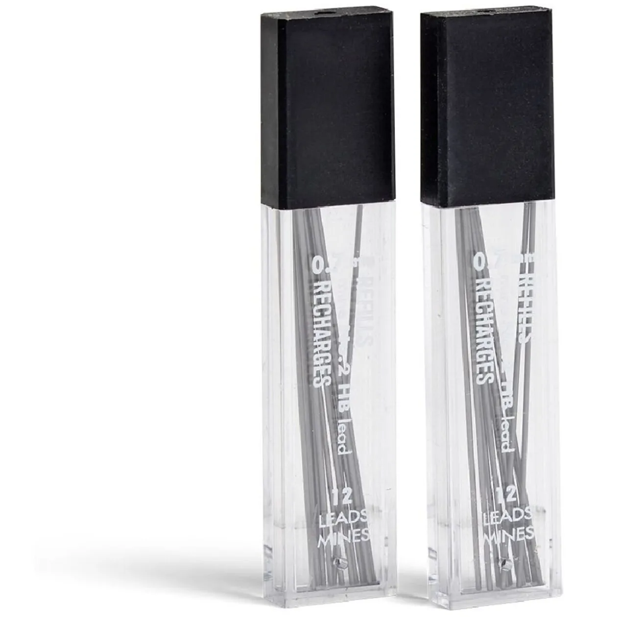 Lot de 24 mines HB 0,7mm