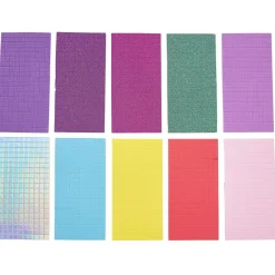 Lot de 4 mosaïques géantes à sticker thème sirène 40x60cm