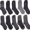 Lot de 10 paires de chaussettes pour homme T43/46 coton noir