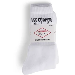 Lot de 3 paires de chaussettes Lee Cooper homme coton blanc 43/46