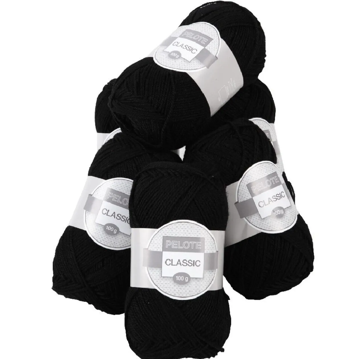 Lot de 6 pelotes de fil à tricoter 100 g