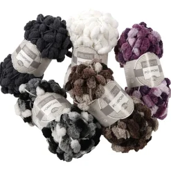 Lot de 3 pelotes de fil à tricoter 50 g