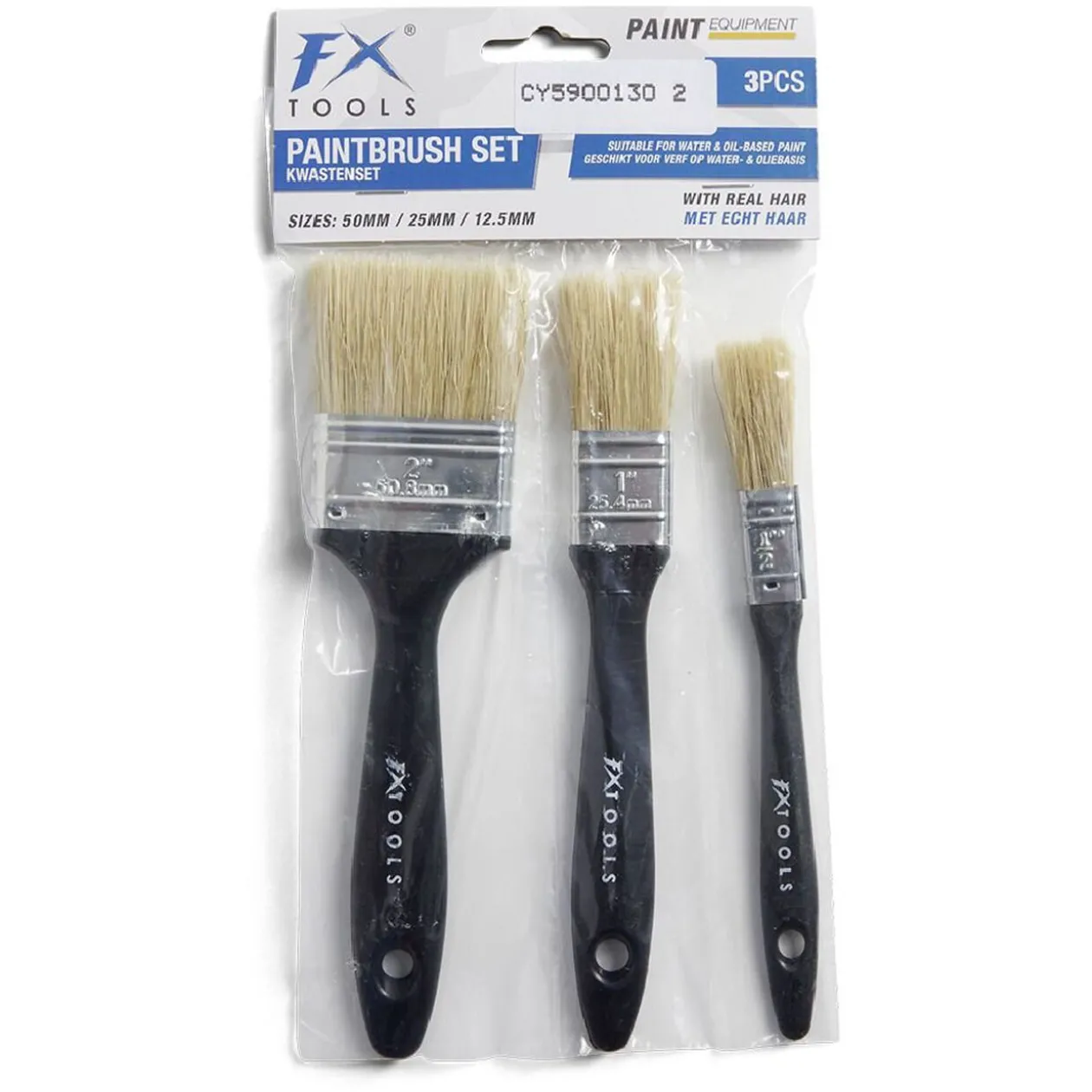 Lot de 3 pinceaux 50/25/18mm