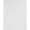 Lot de 200 pochettes perforées A4 plastique transparent