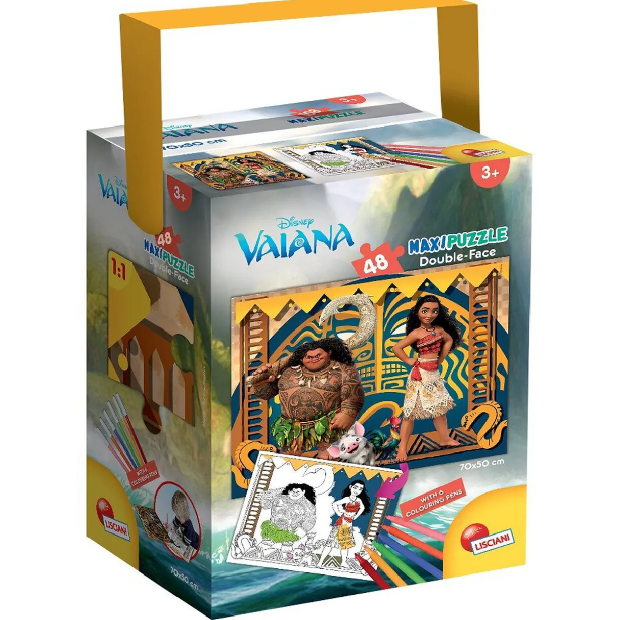 Lot de 4 puzzles à colorier 48 pièces Disney