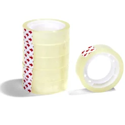 Lot de 6 rouleaux adhésifs transparents 13m x 12mm