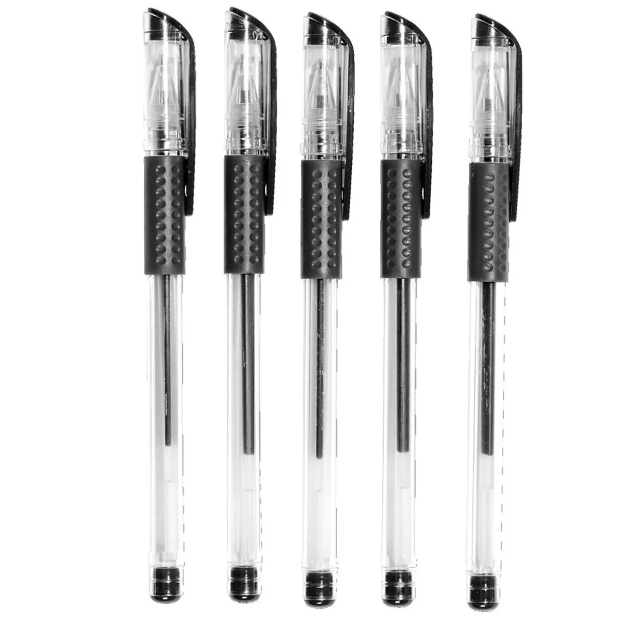 Lot de 5 stylos à encre noire 0,6mm