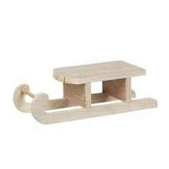 Luge en bois à decorer