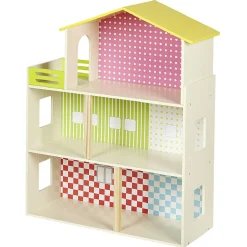 Maison de poupée en bois avec meubles en bois