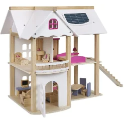 Maison de Poupée en bois certifié FSC® H.52,5 cm