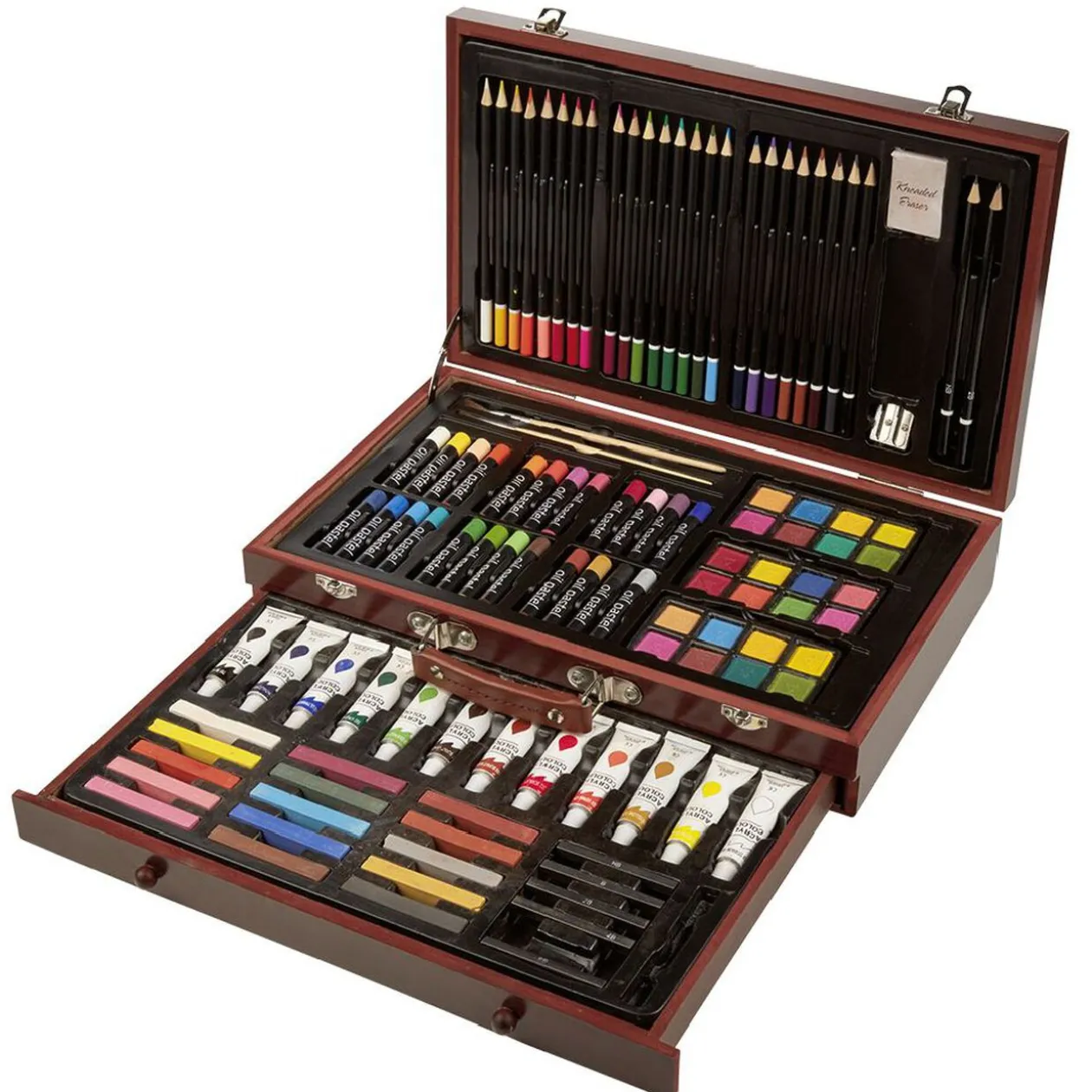 Mallette d'artiste peinture et dessin 112 pièces