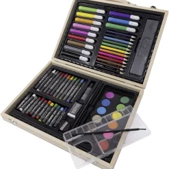 Mallette de coloriage en bois