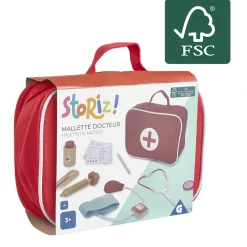 Mallette de docteur 9 pièces en bois certifié FSC®