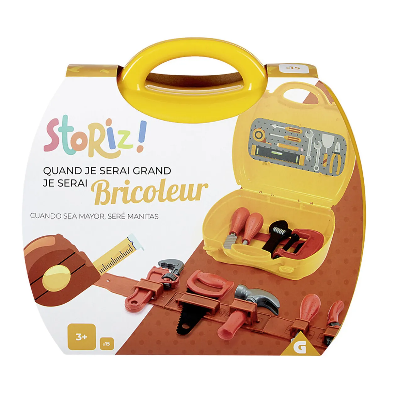 Mallette de jeu Bricoleur 15 pièces